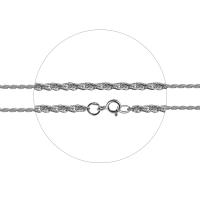 Цепочка серебряная, тройная кордовая 19-0058