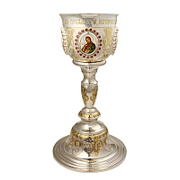 Потир серебряный с эксклюзивной гравировкой, на 0,5 л 29-1303