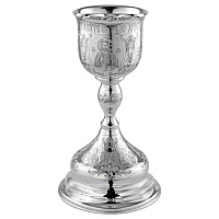 Потир из серебра, ручная гравировка, оксидирование 290-16