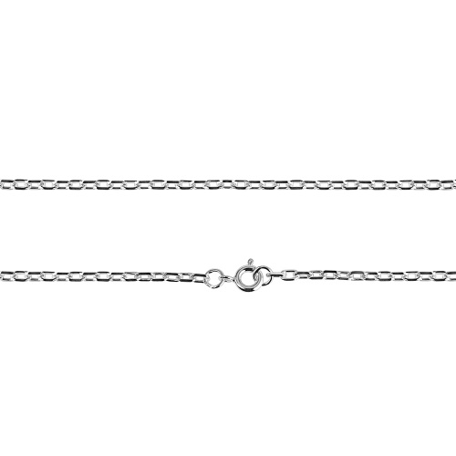 Цепочка серебряная 19-0105, якорь граненый фото 5