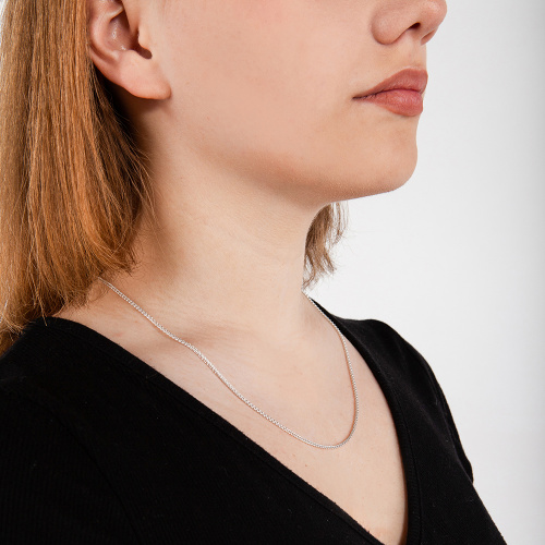 Цепочка серебряная 19-0060, колос фото 4