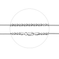 Цепочка серебряная 19-0060, колос