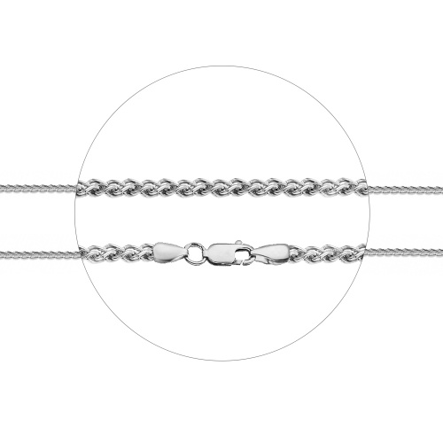 Цепочка серебряная 19-0060, колос